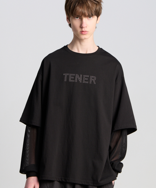 TENER(テネル)の「メッシュレイヤードロングスリーブブラック(Tシャツ/カットソー・メンズ・その他・FREE)」の2枚目の写真