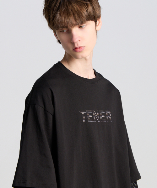 TENER(テネル)の「メッシュレイヤードロングスリーブブラック(Tシャツ/カットソー・メンズ・その他・FREE)」の4枚目の写真