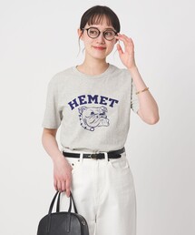 MIXTA | 【別注】<MIXTA>ショートスリーブ プリント Tシャツ ミディアムグレー(Tシャツ/カットソー)