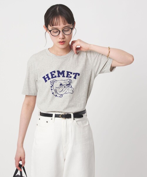MIXTA(ミクスタ)の「【別注】<MIXTA>ショートスリーブ プリント Tシャツ ミディアムグレー(Tシャツ/カットソー・レディース・グレー系・FREE)」の3枚目の写真