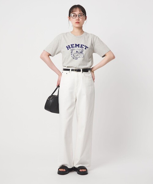 MIXTA(ミクスタ)の「【別注】<MIXTA>ショートスリーブ プリント Tシャツ ミディアムグレー(Tシャツ/カットソー・レディース・グレー系・FREE)」の4枚目の写真