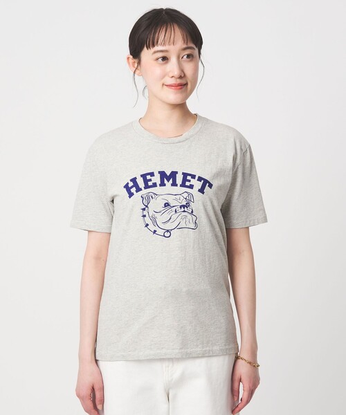 MIXTA(ミクスタ)の「【別注】<MIXTA>ショートスリーブ プリント Tシャツ ミディアムグレー(Tシャツ/カットソー・レディース・グレー系・FREE)」の6枚目の写真