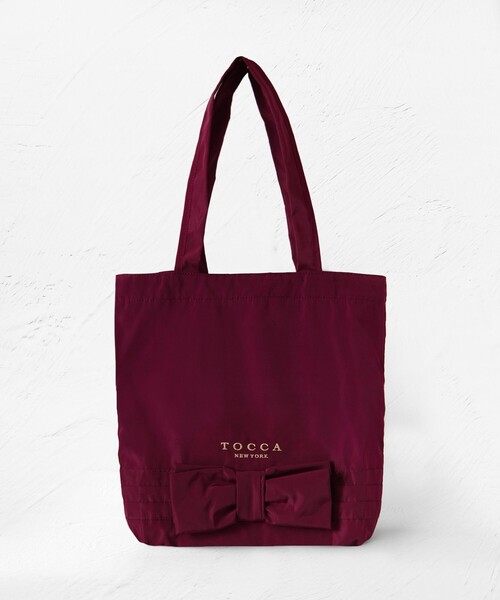 TOCCA（トッカ）の「HOLDING KNOT SUBBAG サブバッグ（エコバッグ/サブバッグ・レディース・ピンク系/ブラック系/レッド系/ネイビー系/ベージュ系・F）」の5枚目の写真