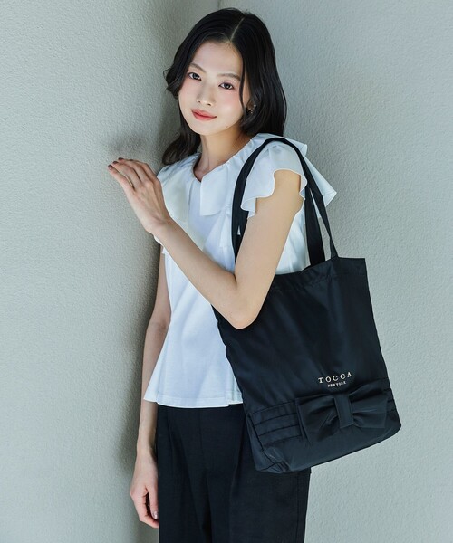 TOCCA(トッカ)の「HOLDING KNOT SUBBAG サブバッグ(エコバッグ/サブバッグ・レディース・ピンク系/ブラック系・F)」の3枚目の写真