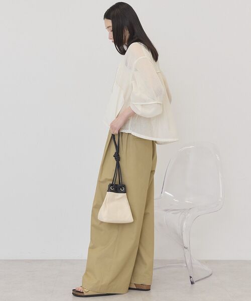 AMERICAN HOLIC(アメリカンホリック)の「メッシュ異素材ブルゾン(ブルゾン・レディース・ブラック/アイボリー・M/L)」の6枚目の写真