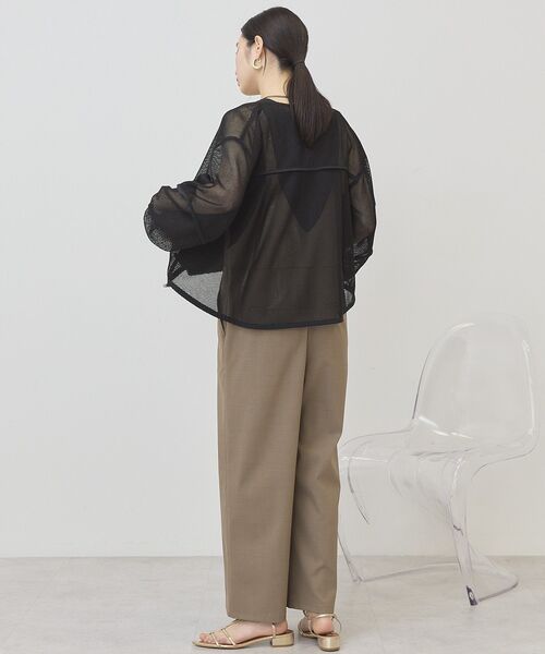 AMERICAN HOLIC(アメリカンホリック)の「メッシュ異素材ブルゾン(ブルゾン・レディース・ブラック/アイボリー・M/L)」の14枚目の写真