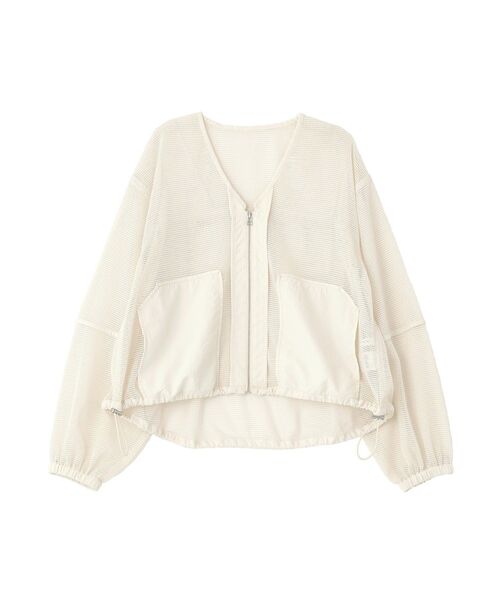 AMERICAN HOLIC(アメリカンホリック)の「メッシュ異素材ブルゾン(ブルゾン・レディース・ブラック/アイボリー・M/L)」の17枚目の写真