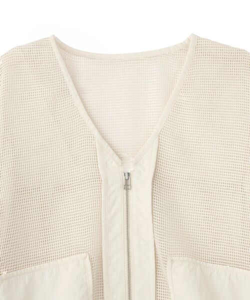 AMERICAN HOLIC(アメリカンホリック)の「メッシュ異素材ブルゾン(ブルゾン・レディース・ブラック/アイボリー・M/L)」の19枚目の写真