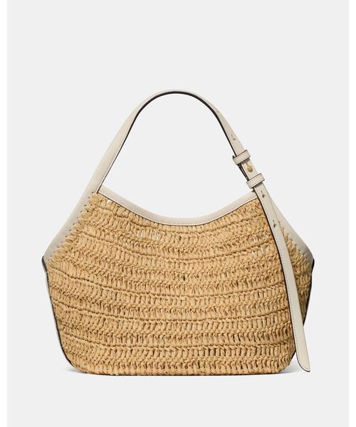 kate spade new york（ケイトスペード ニューヨーク）の「デコ ストロー スモール チューリップ トート バッグ（かごバッグ・レディース・ベージュ・ONESIZE）」の5枚目の写真