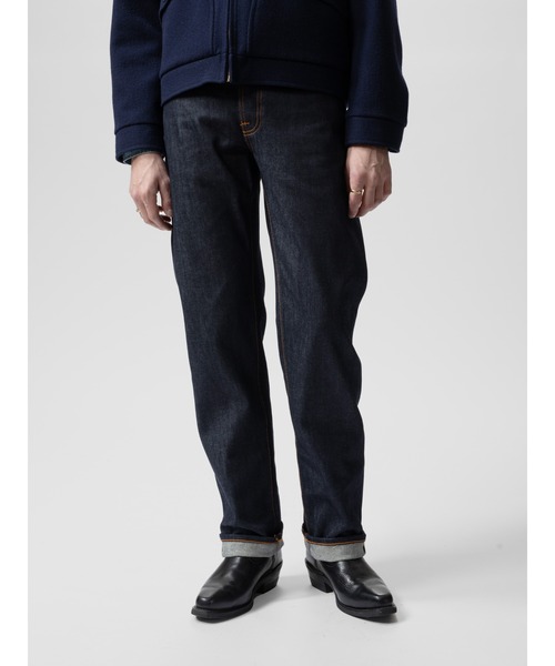 Nudie Jeans（ヌーディージーンズ）の「Nudie Jeans/ヌーディージーンズ Rad Rufus / ハイウエストレギュラーフィットジーンズ / Dry Dusk Selvage（デニムパンツ・メンズ・ノンウォッシュ・29inch/31inch/33inch/34inch/36inch）」の6枚目の写真