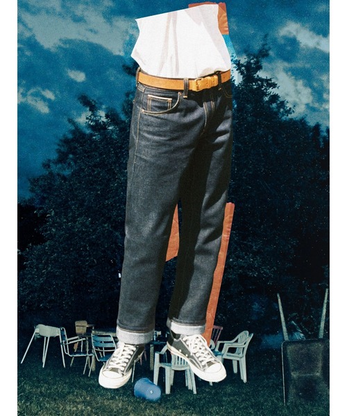 Nudie Jeans（ヌーディージーンズ）の「Nudie Jeans/ヌーディージーンズ Rad Rufus / ハイウエストレギュラーフィットジーンズ / Dry Dusk Selvage（デニムパンツ・メンズ・ノンウォッシュ・29inch/31inch/33inch/34inch/36inch）」の5枚目の写真