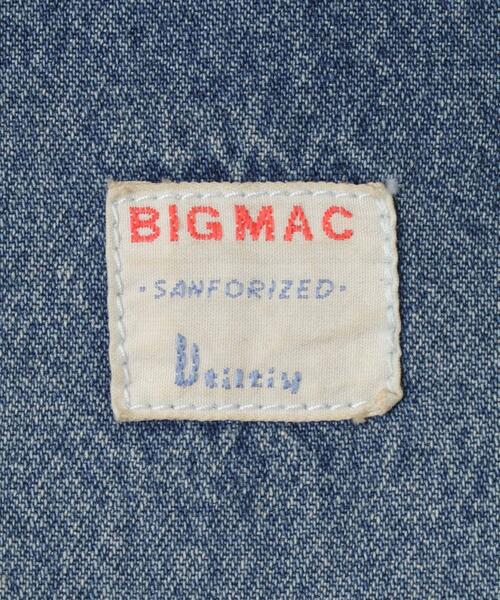 BIG MAC(ビッグマック)の「BIG MAC DENIM COVERALL(デニムジャケット・メンズ・インディゴブルー・MEDIUM/LARGE)」の8枚目の写真