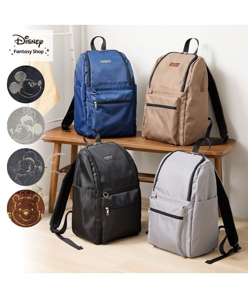Disney（ディズニー）の「口がガバッと開いて身体にフィットするリュックサック（バックパック/リュック・レディース・ベージュ/グレー/ブルー/ブラック・S）」の5枚目の写真