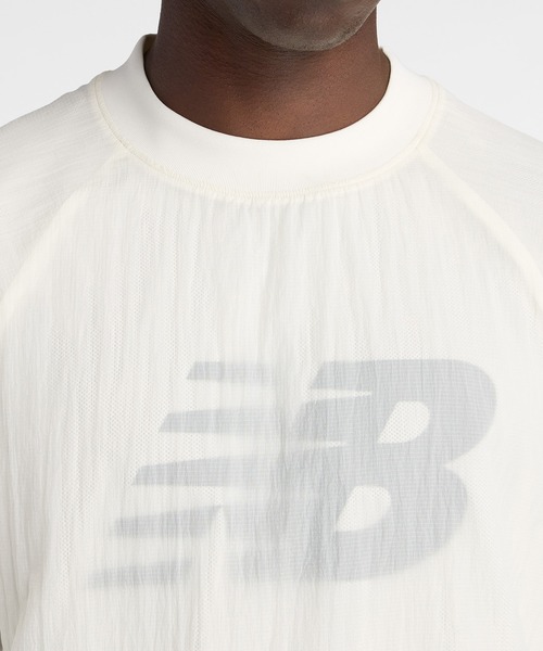 NEW BALANCE(ニューバランス)の「NB GREY 2レイヤーTシャツ(Tシャツ/カットソー・メンズ・オフホワイト/セージグリーン/ブラック・XX-LARGE/SMALL/MEDIUM/LARGE/X-LARGE)」の6枚目の写真