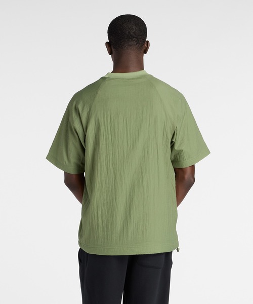 NEW BALANCE(ニューバランス)の「NB GREY 2レイヤーTシャツ(Tシャツ/カットソー・メンズ・オフホワイト/セージグリーン/ブラック・XX-LARGE/SMALL/MEDIUM/LARGE/X-LARGE)」の15枚目の写真