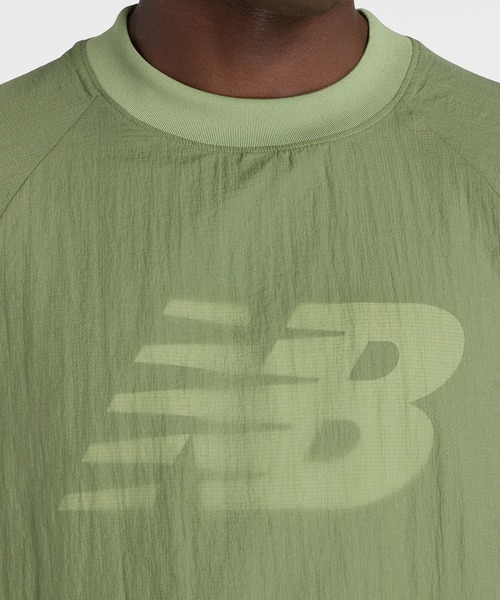 NEW BALANCE(ニューバランス)の「NB GREY 2レイヤーTシャツ(Tシャツ/カットソー・メンズ・オフホワイト/セージグリーン/ブラック・XX-LARGE/SMALL/MEDIUM/LARGE/X-LARGE)」の16枚目の写真
