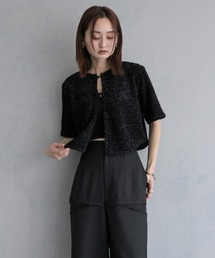 &g'aime（アンジェム）の「【&ｇ'aime 】バタフライヤーンボレロ　Butterfly Yarn Bolero（シャツ/ブラウス）」