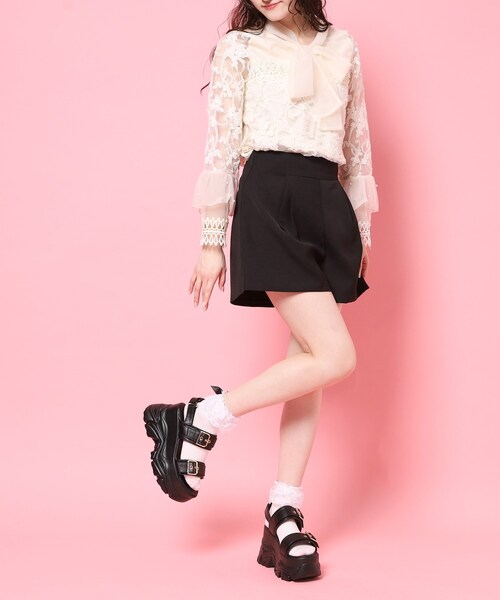cs T&P（シーエスティーアンドピー）の「厚底ダブルベルトサンダル（サンダル・レディース・ホワイト/ブラック・L/M/S/LL）」の8枚目の写真