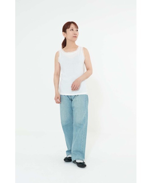 HEART MARKET(ハートマーケット)の「チュール×テレコタンクトップ(タンクトップ・レディース・ブラック/グリーン/ブラウン/ホワイト・FREE)」の5枚目の写真