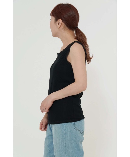 HEART MARKET(ハートマーケット)の「チュール×テレコタンクトップ(タンクトップ・レディース・ブラック/グリーン/ブラウン/ホワイト・FREE)」の12枚目の写真
