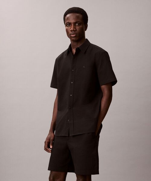 Calvin Klein(カルバン・クライン)の「クラシック シャツ(シャツ/ブラウス・メンズ・ブラック/ダークブルー・L/M/S/XL)」の15枚目の写真
