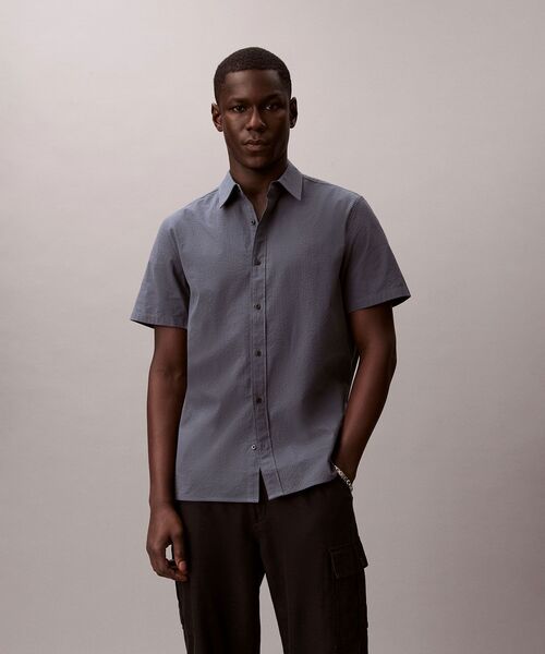 Calvin Klein(カルバン・クライン)の「クラシック シャツ(シャツ/ブラウス・メンズ・ブラック/ダークブルー・L/M/S/XL)」の17枚目の写真