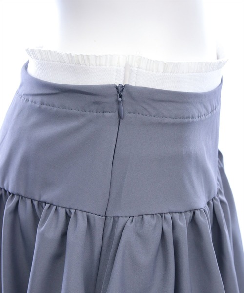 clear（クリア）の「リボン刺繍入りミニバルーンスカート［骨格ウェーブ/春夏/ガーリー/初夏］（スカート・レディース・ブラック/グレー・M/S）」の20枚目の写真