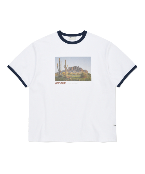COVERNAT(カバーナット)の「キャクタスバレーグラフィックTシャツホワイト(Tシャツ/カットソー・レディース・その他・X-SMALL/SMALL/MEDIUM/LARGE/X-LARGE/XX-LARGE)」の1枚目の写真