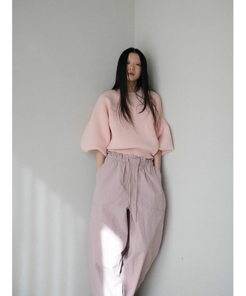 Katrin TOKYO（カトリーントーキョー）の「curved drawstring pants（その他パンツ・レディース・ブラウン/アイボリー・S/M/XS-Short/XS-Regular）」の10枚目の写真