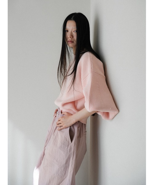 Katrin TOKYO（カトリーントーキョー）の「curved drawstring pants（その他パンツ・レディース・ブラウン/アイボリー・S/M/XS-Short/XS-Regular）」の15枚目の写真