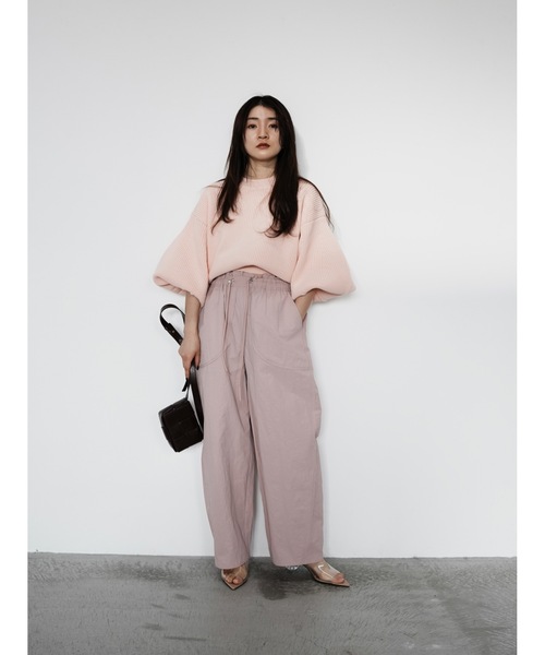 Katrin TOKYO（カトリーントーキョー）の「curved drawstring pants（その他パンツ・レディース・ブラウン/アイボリー・S/M/XS-Short/XS-Regular）」の17枚目の写真