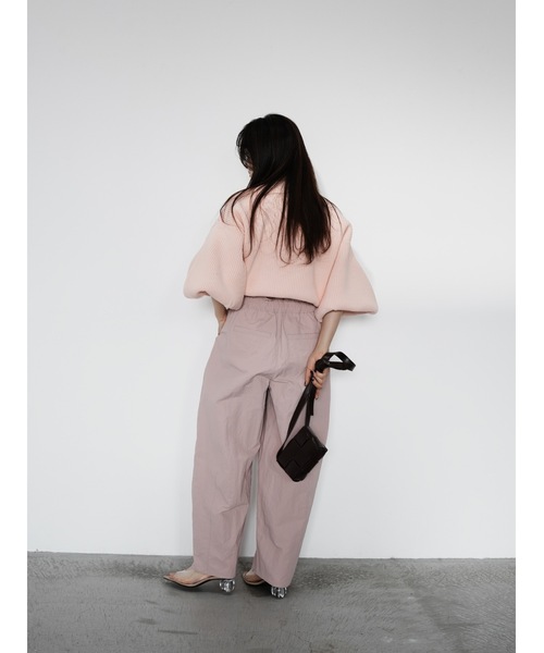 Katrin TOKYO（カトリーントーキョー）の「curved drawstring pants（その他パンツ・レディース・ブラウン/アイボリー・S/M/XS-Short/XS-Regular）」の19枚目の写真