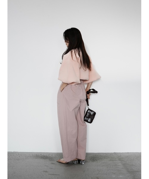 Katrin TOKYO（カトリーントーキョー）の「curved drawstring pants（その他パンツ・レディース・ブラウン/アイボリー・S/M/XS-Short/XS-Regular）」の20枚目の写真