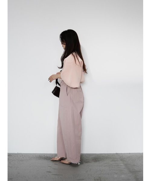 Katrin TOKYO（カトリーントーキョー）の「curved drawstring pants（その他パンツ・レディース・ブラウン/アイボリー・S/M/XS-Short/XS-Regular）」の21枚目の写真