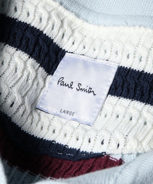 Paul Smith（ポールスミス）の「メッシュボーダー スキッパーポロシャツ / 163522 932Z（ポロシャツ・メンズ・ネイビー/チェリーレッド・X-LARGE/LARGE/MEDIUM）」の8枚目の写真
