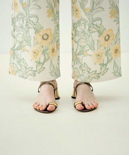 MACPHEE(マカフィー)の「ウォールペーパーツイル ストレートパンツ(その他パンツ・レディース・イエロー系その他2・34/36)」の10枚目の写真