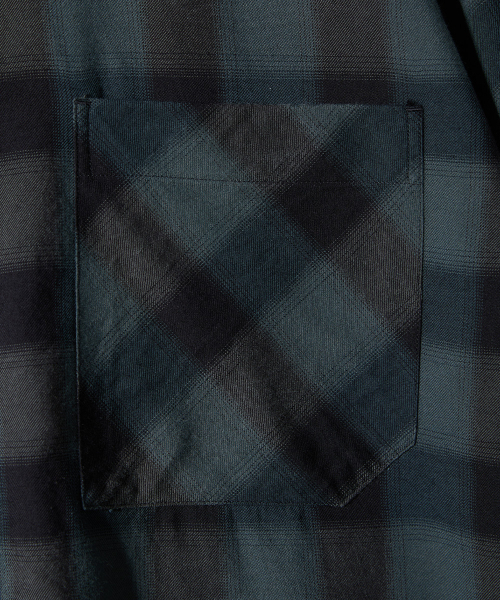 HORLISUN(ホーリーサン)の「Ophir Cupro Ombre Multi Check Shirt Charcoal(シャツ/ブラウス・メンズ・その他・LARGE/MEDIUM/SMALL)」の4枚目の写真