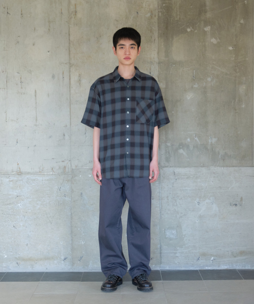 HORLISUN(ホーリーサン)の「Ophir Cupro Ombre Multi Check Shirt Charcoal(シャツ/ブラウス・メンズ・その他・LARGE/MEDIUM/SMALL)」の5枚目の写真