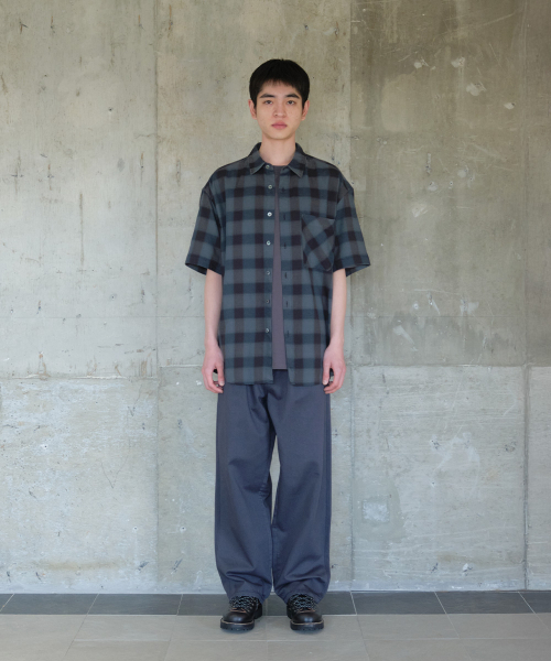 HORLISUN(ホーリーサン)の「Ophir Cupro Ombre Multi Check Shirt Charcoal(シャツ/ブラウス・メンズ・その他・LARGE/MEDIUM/SMALL)」の6枚目の写真