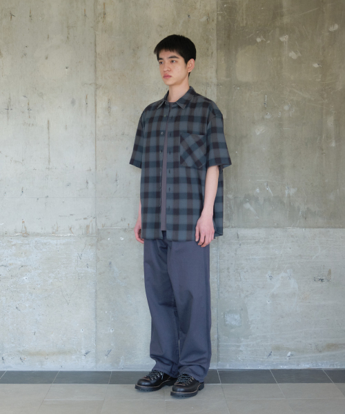 HORLISUN(ホーリーサン)の「Ophir Cupro Ombre Multi Check Shirt Charcoal(シャツ/ブラウス・メンズ・その他・LARGE/MEDIUM/SMALL)」の7枚目の写真