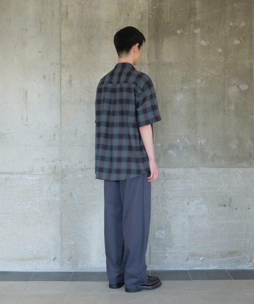 HORLISUN(ホーリーサン)の「Ophir Cupro Ombre Multi Check Shirt Charcoal(シャツ/ブラウス・メンズ・その他・LARGE/MEDIUM/SMALL)」の9枚目の写真