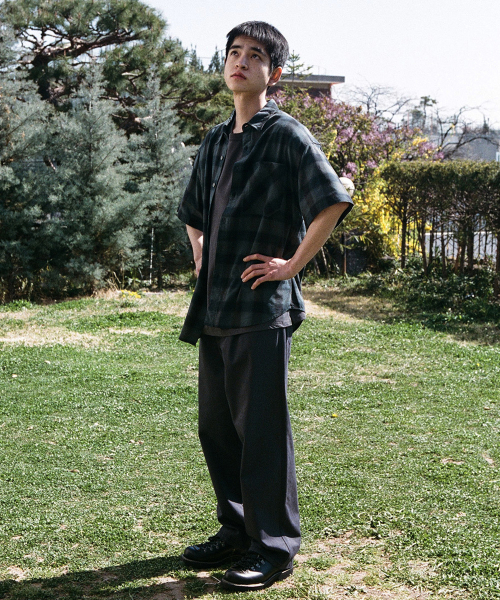 HORLISUN(ホーリーサン)の「Ophir Cupro Ombre Multi Check Shirt Charcoal(シャツ/ブラウス・メンズ・その他・LARGE/MEDIUM/SMALL)」の10枚目の写真
