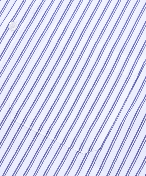 AGOD（エージーオーディー）の「クロップハーフストライプシャツ[ネイビー]（シャツ/ブラウス・レディース・その他・SMALL/MEDIUM/LARGE）」の7枚目の写真