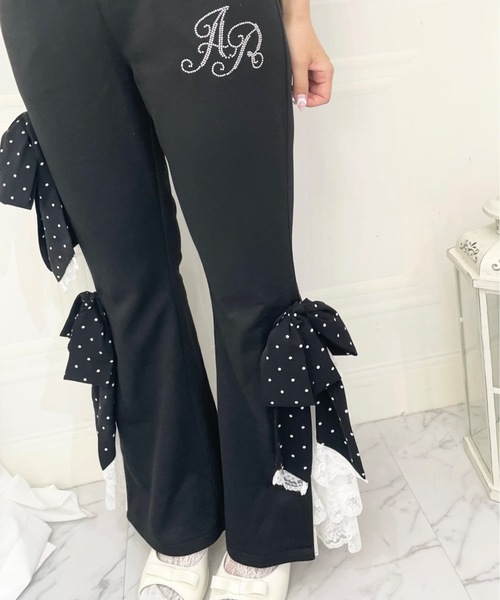 Ank Rouge（アンクルージュ）の「ドットリボンのふりふりのカットパンツ（その他パンツ・レディース・ブラック/ピンク・M）」の22枚目の写真