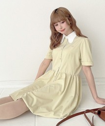 F i.n.t（フィント）の「ラビットカラーバルーンシャツワンピース（シャツワンピース）」