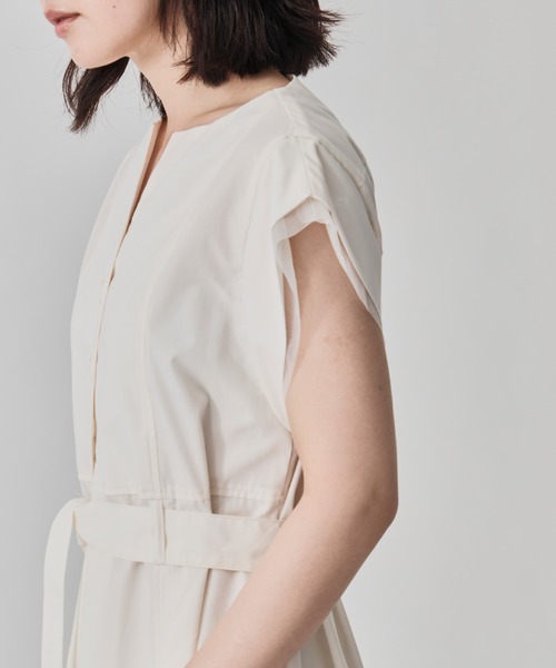 CITY TOKYO（シティトウキョウ）の「【CITY TOKYO/シティートウキョウ】Chambray Belted Dress/シャンブレーベルトドレス（ワンピース・レディース・ブルー/ホワイト/ブラック・1/2）」の22枚目の写真