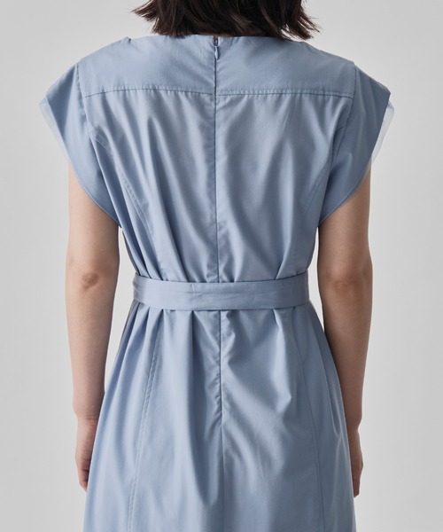 CITY TOKYO（シティトウキョウ）の「【CITY TOKYO/シティートウキョウ】Chambray Belted Dress/シャンブレーベルトドレス（ワンピース・レディース・ブルー/ホワイト/ブラック・1/2）」の11枚目の写真