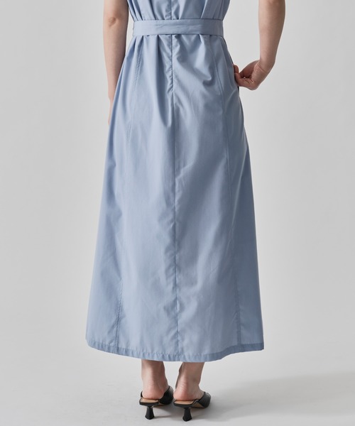 CITY TOKYO（シティトウキョウ）の「【CITY TOKYO/シティートウキョウ】Chambray Belted Dress/シャンブレーベルトドレス（ワンピース・レディース・ブルー/ホワイト/ブラック・1/2）」の14枚目の写真