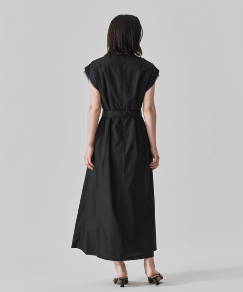 CITY TOKYO（シティトウキョウ）の「【CITY TOKYO/シティートウキョウ】Chambray Belted Dress/シャンブレーベルトドレス（ワンピース・レディース・ブルー/ホワイト/ブラック・1/2）」の5枚目の写真