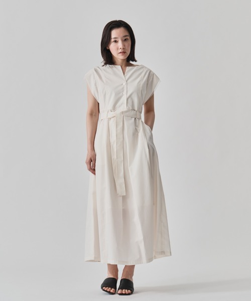 CITY TOKYO（シティトウキョウ）の「【CITY TOKYO/シティートウキョウ】Chambray Belted Dress/シャンブレーベルトドレス（ワンピース・レディース・ブルー/ホワイト/ブラック・1/2）」の4枚目の写真